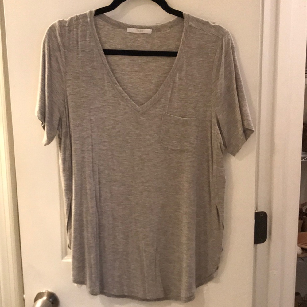 Grey v neck